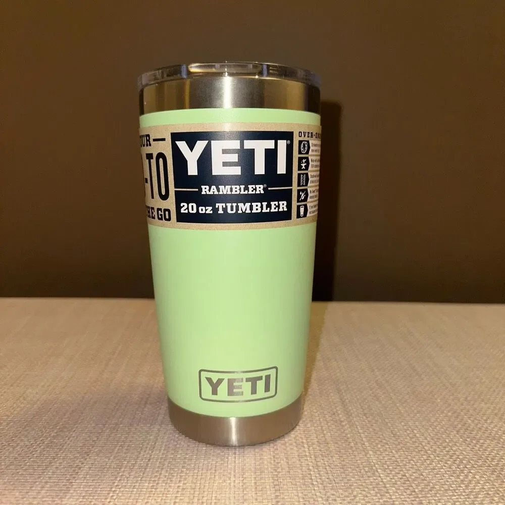 Yeti Rambler 20oz Magslider Cup - Key Lime Green Authentic NWT