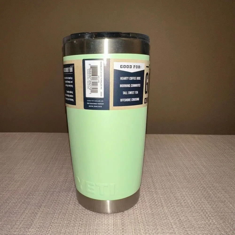 Yeti Rambler 20oz Magslider Cup - Key Lime Green Authentic NWT