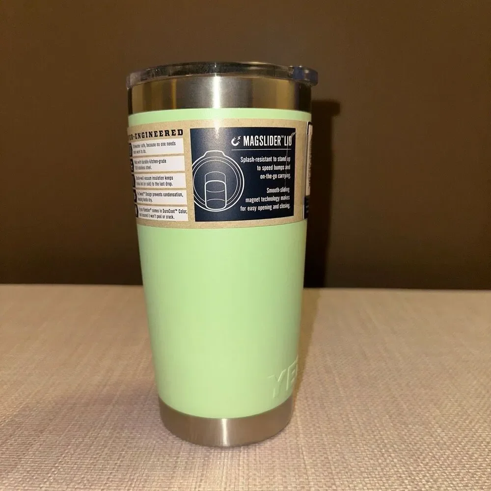 Yeti Rambler 20oz Magslider Cup - Key Lime Green Authentic NWT