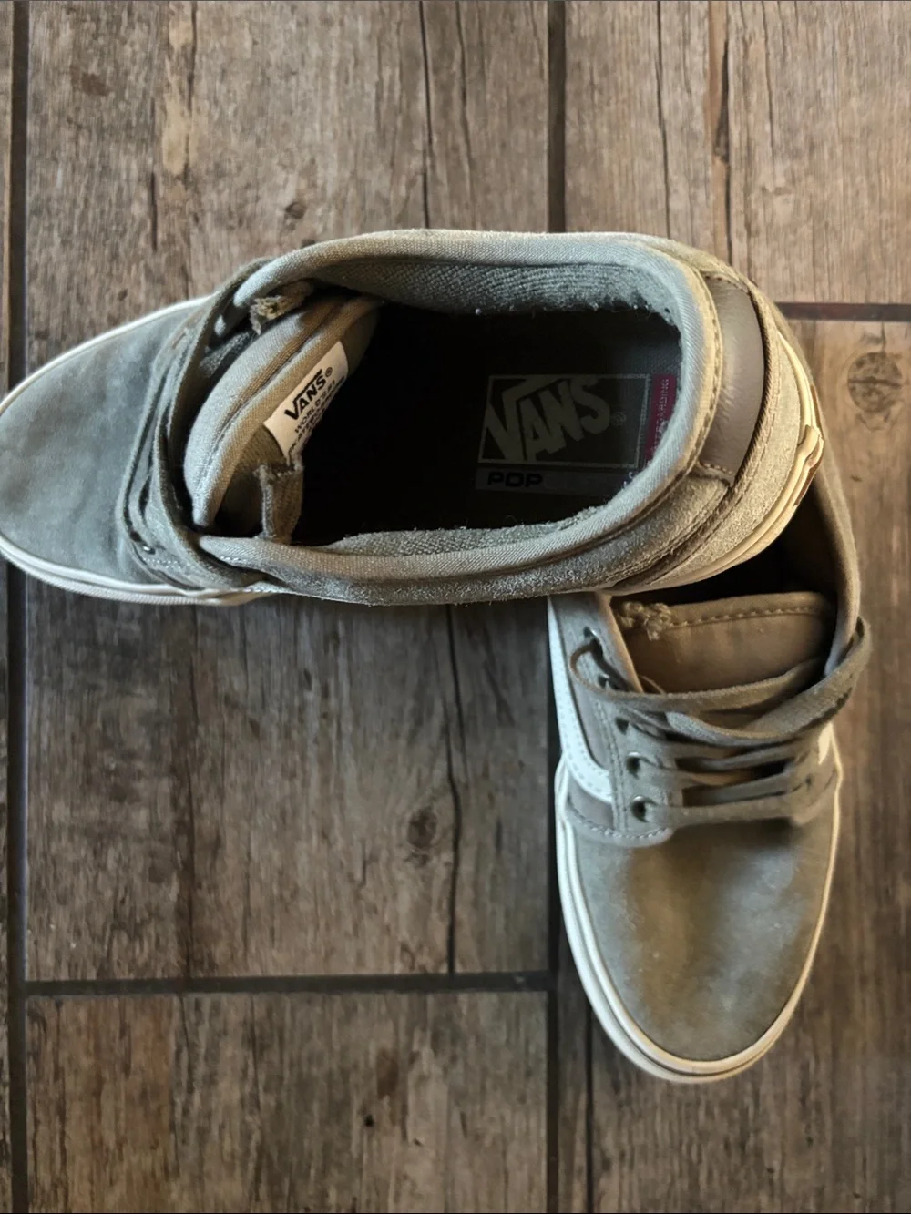 Vans Men’s Mid-Top Suede Sneakers in Olive Green