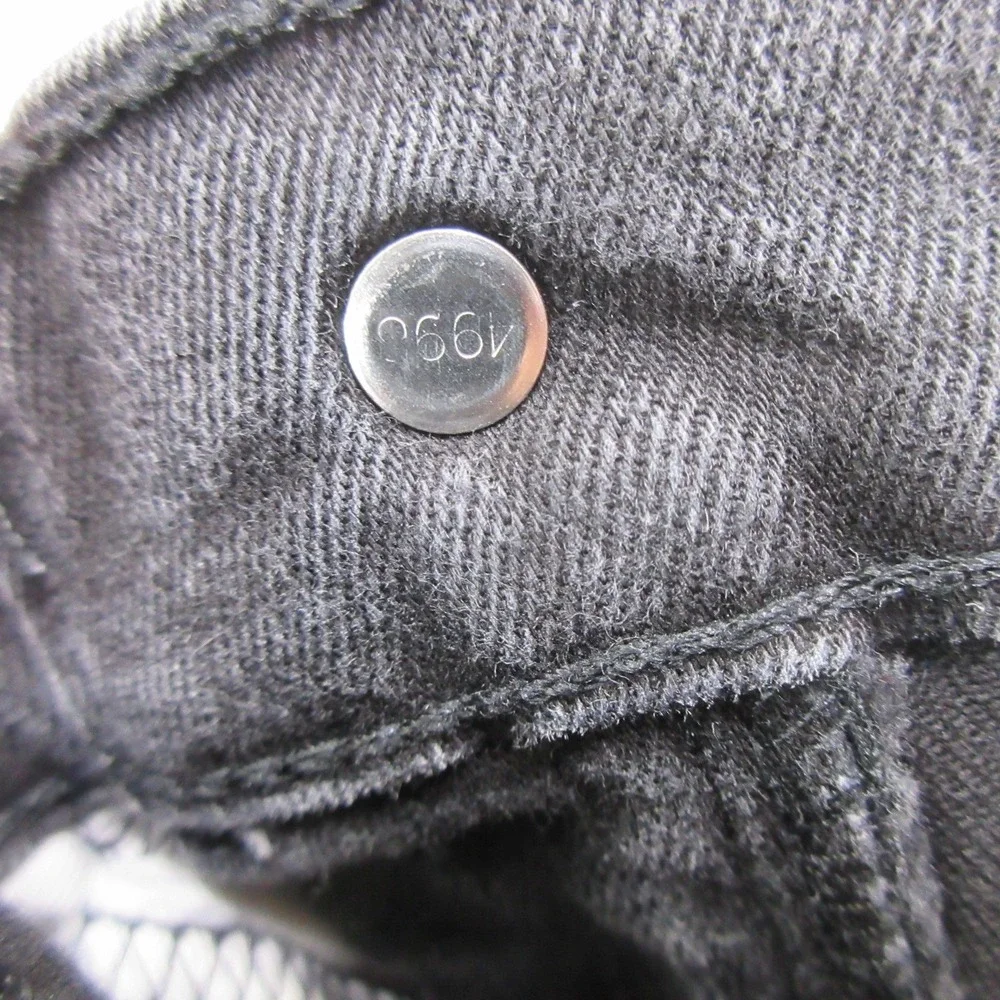 Levi's Men's Jeans 30x30 505 Regular Fit Straight Leg Black Stretch WaterLess