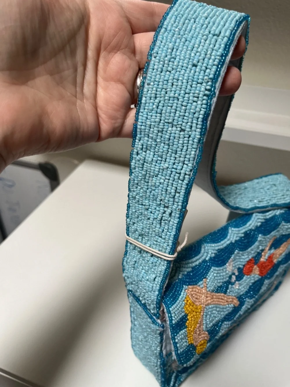 Sol And Mer beaded aqua swimmer