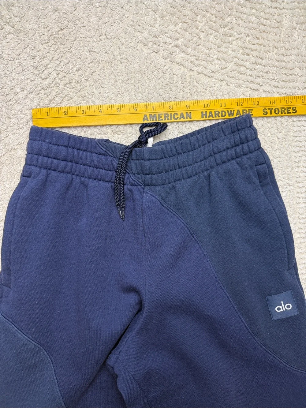 ALO YOGA Make Waves Sweatpants Navy Tonal Size XS
