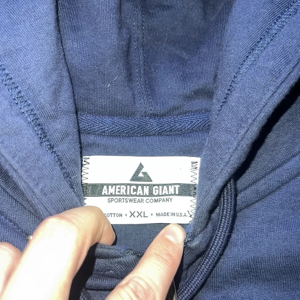 American Giant Heavyweight Full Zip Hooded Cotton Men's Jacket Size 2XL USA