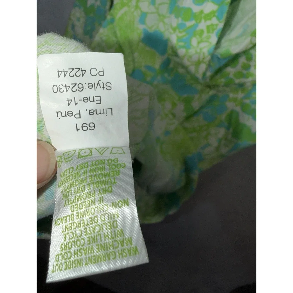 Lilly Pulitzer Little Noelle Dress Girls XS 4-5 Green Its A Zoo Panda Hooded S