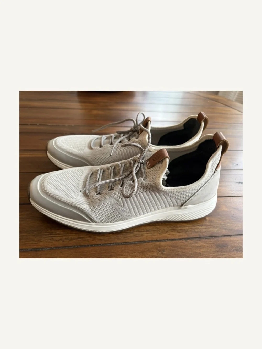 Johnston & Murphy Amherst Knit U-Throat Shoes Men’s 10 Cream