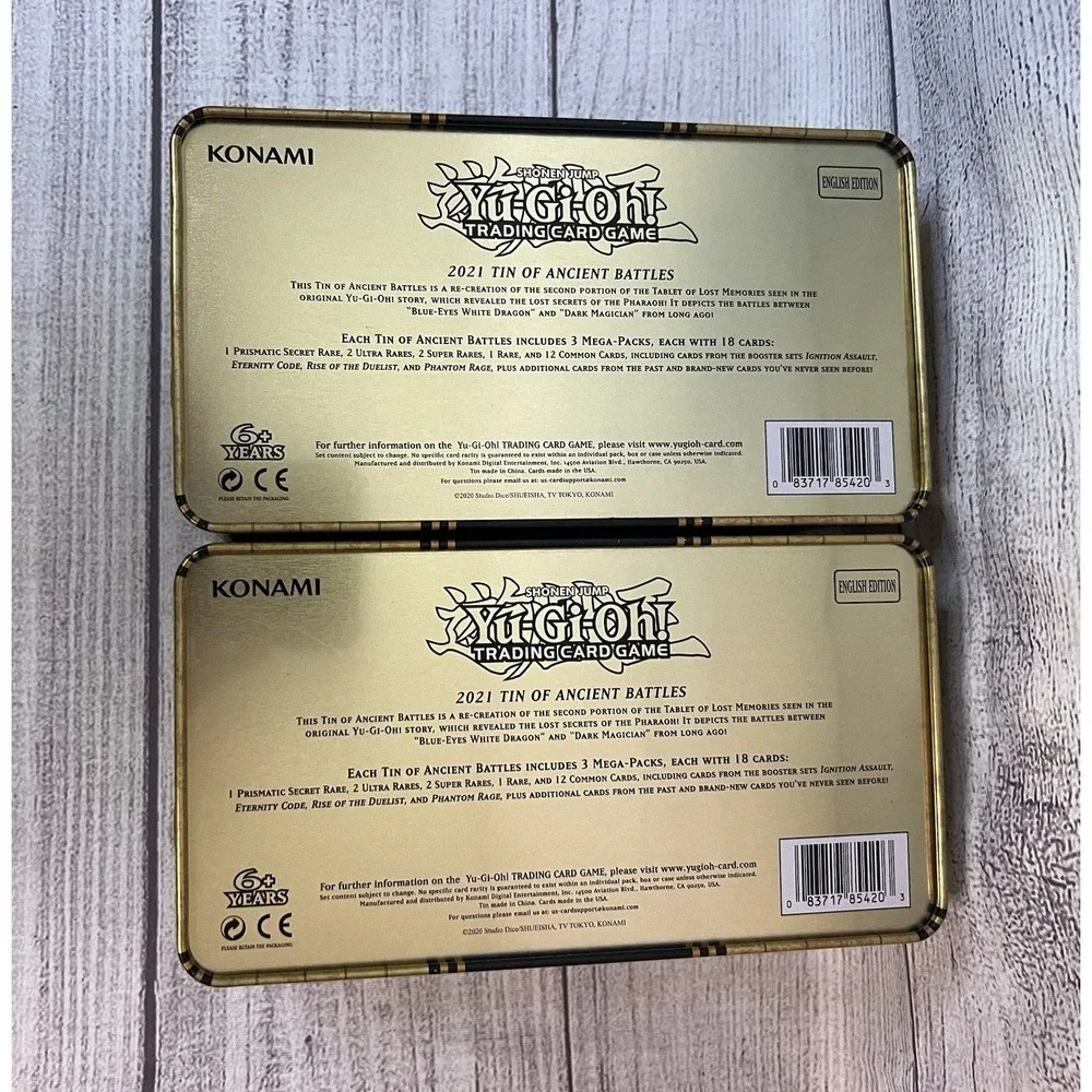 [Yugioh] [EMPTY]‎ 2021 Tin of Ancient Battles x2 (For Storage)