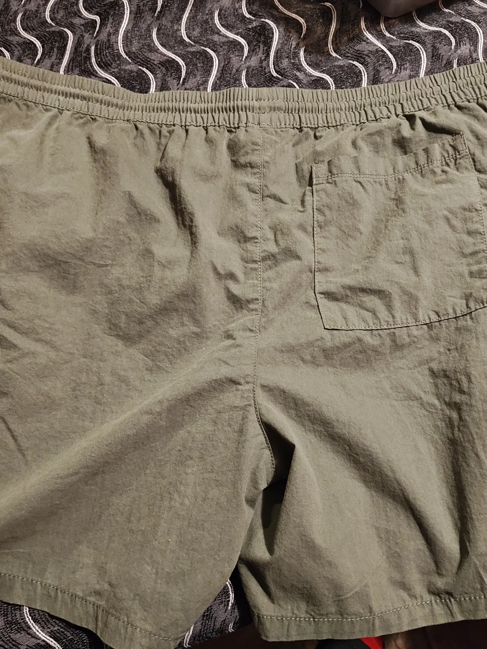 No Boundaries Olive Green Cargo Shorts with Drawstring Waist