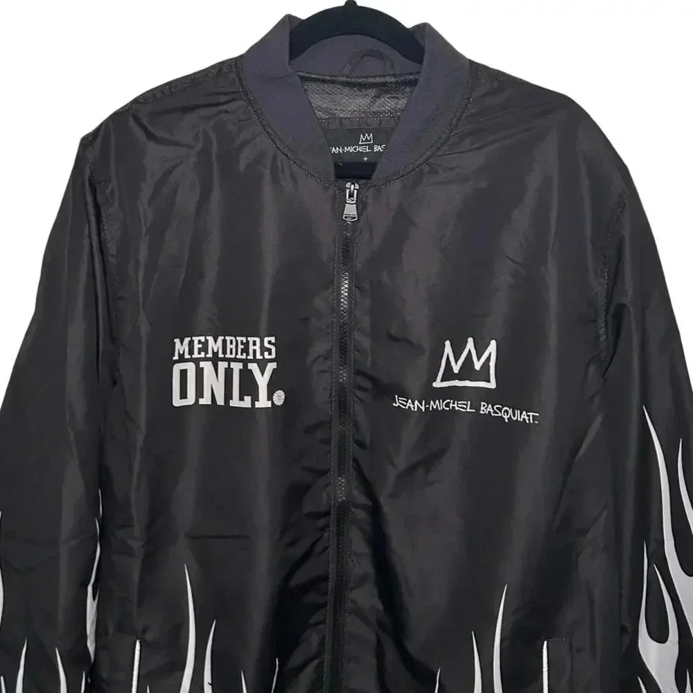 NWT Members Only Jean-Michael Basquiat Men’s Mona Lisa Aviator Windbreaker Large