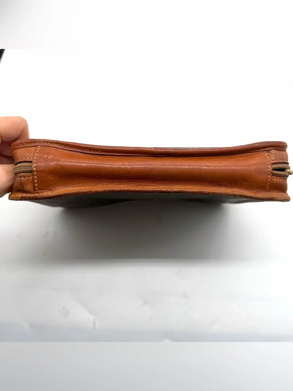 Vintage Angiolo Del Gobbo Paisley Leather Clutch Bag Firenze Italy Unisex Tuscan