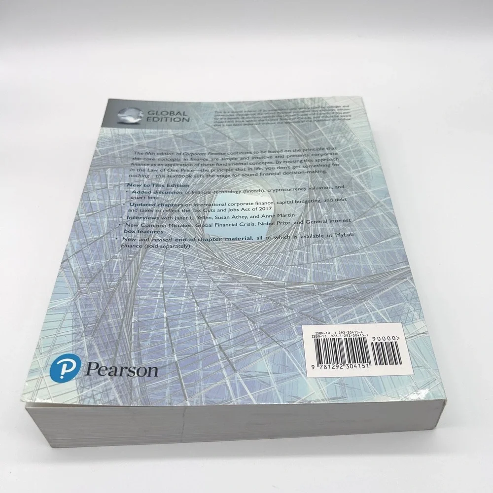 Corporate Finance 5th Edition Global Edition Berk DeMarzo Book