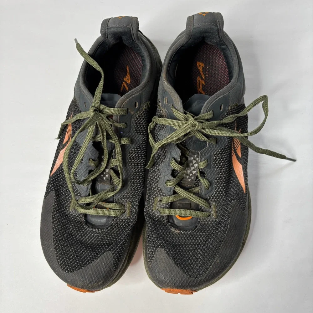 Altra Timp 4 Mens Trail Running Shoes Black Green‎ Orange Size 8