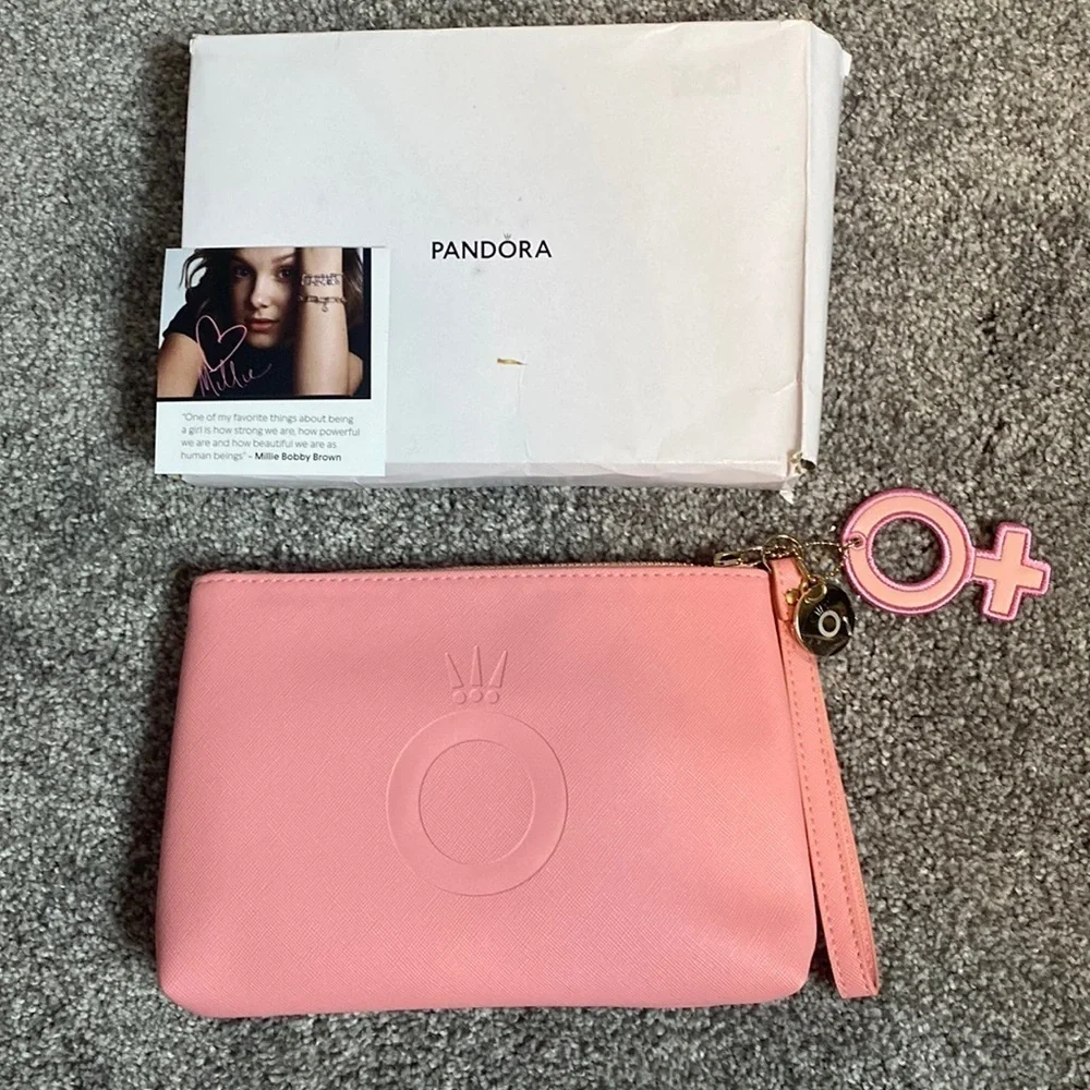 Pandora Millie Bobby Brown Pink Wristlet NEW