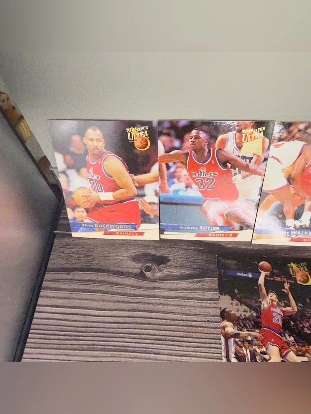 1993-94 Fleer Ultra Bullets Card Lot of 9 Duckworth Cheaney NBA
