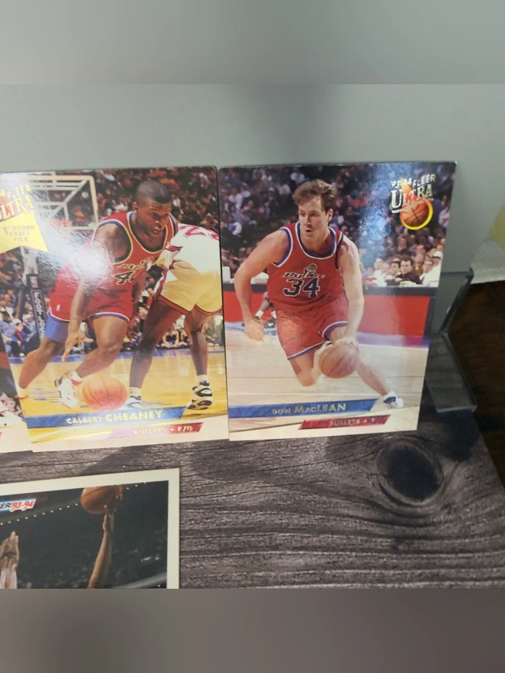 1993-94 Fleer Ultra Bullets Card Lot of 9 Duckworth Cheaney NBA