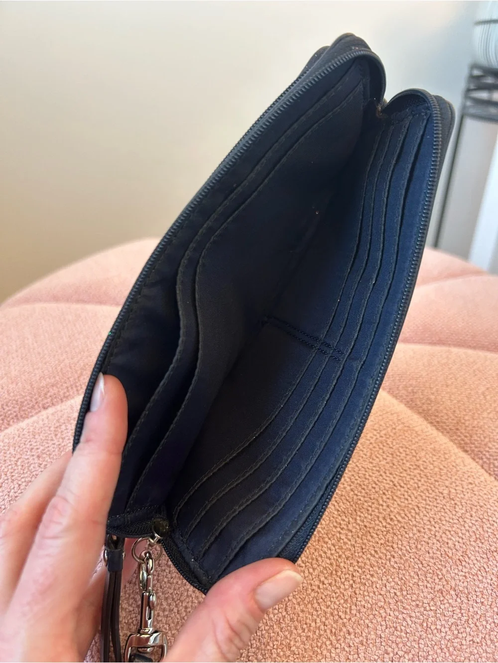 Coach front zip