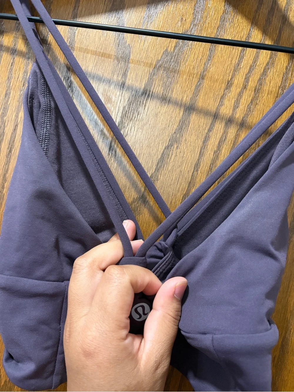 Monochrome Purple Lululemon Set Bra Crop Top Pushing Limits Align Wonder Under 6