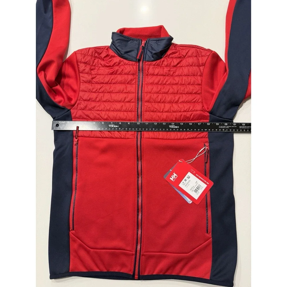 Helly Hansen Mens RWB Rigging Fleece Jacket Red S 53809-162 Regular Fit NWT