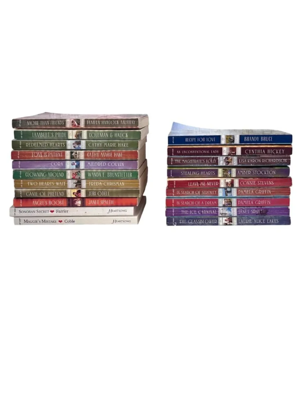 Heartsong Presents Lot of 20 Christian Romance Paperbacks Books