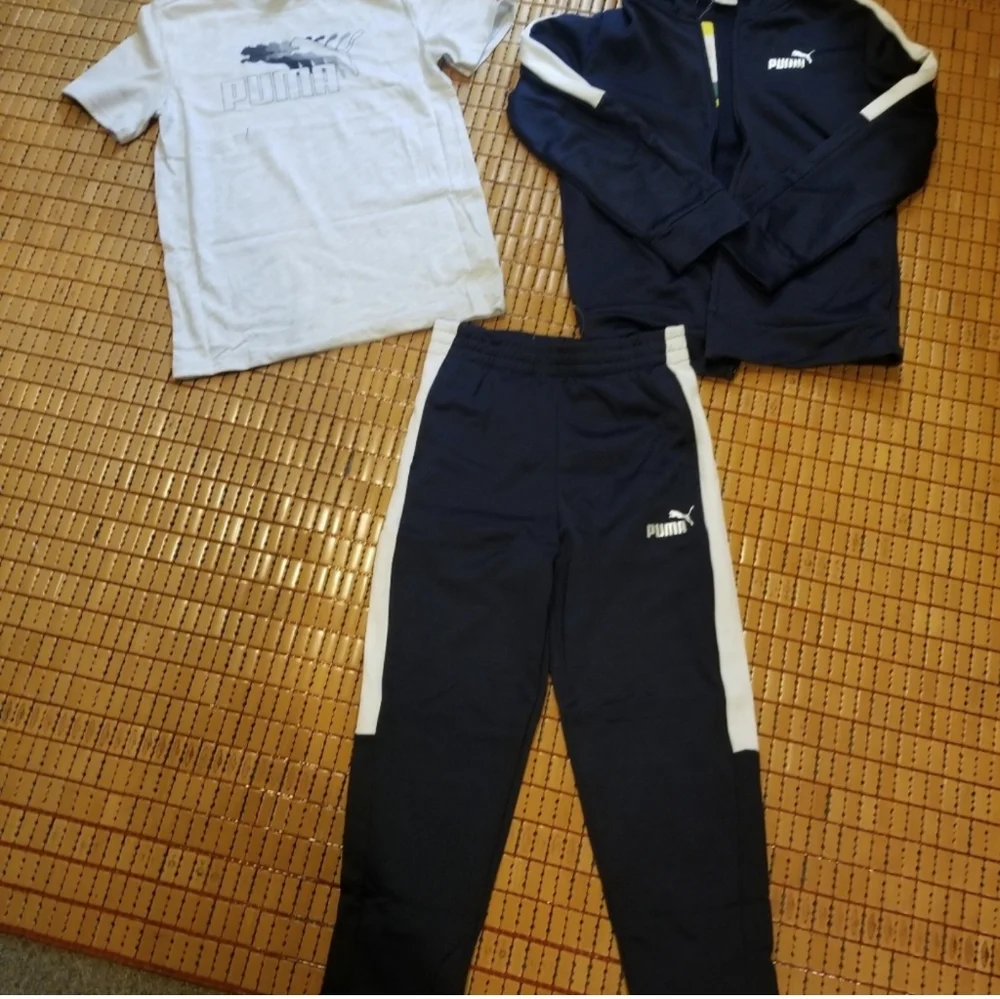 Puma fleece tech 3 piece set boys