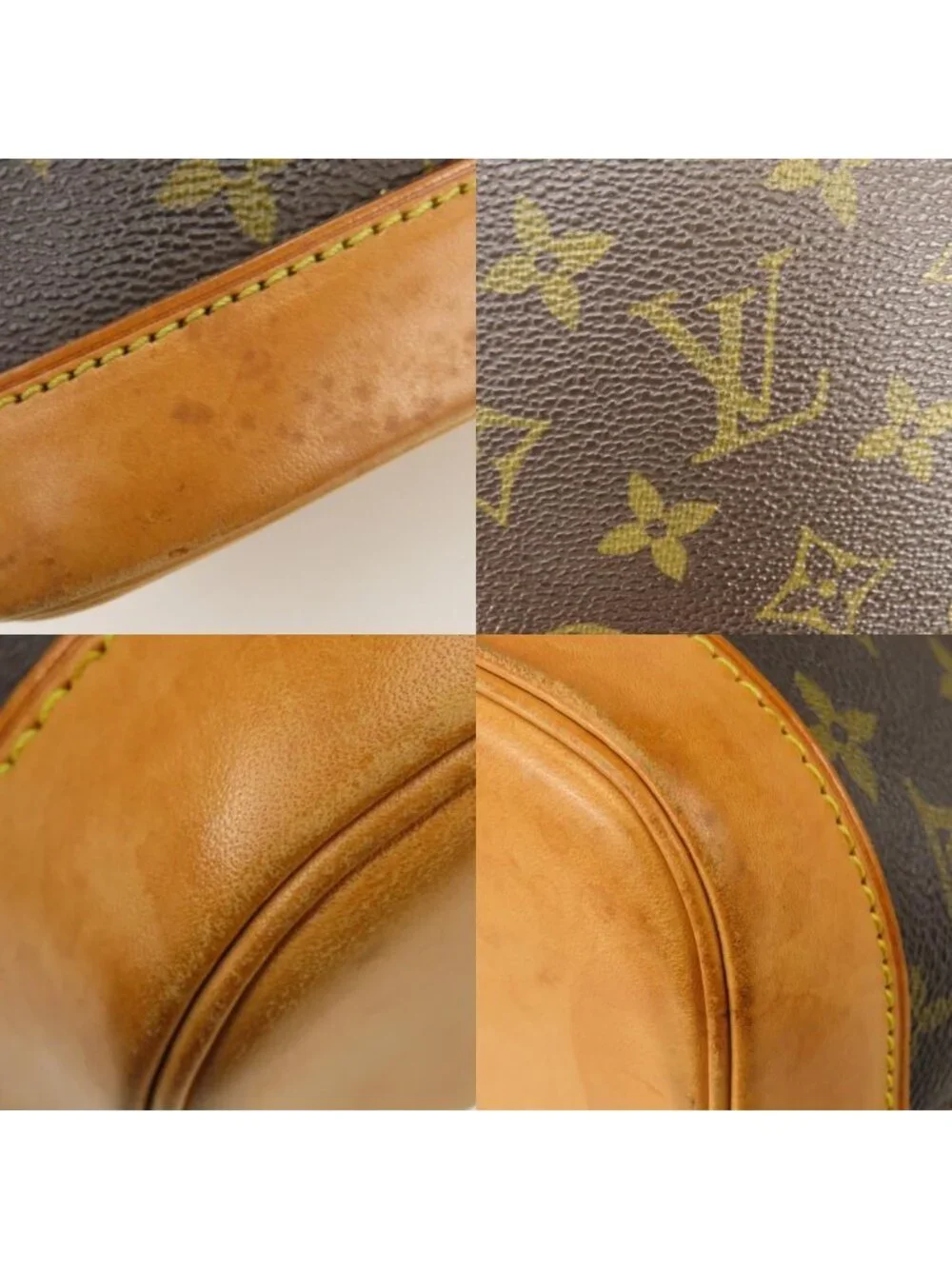 Louis Vuitton Handbag Alma Monogram Vachetta Leather Brown