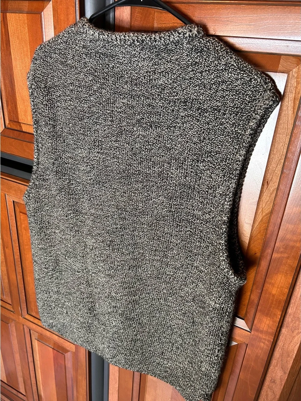 Vintage 90s J.Crew 100% Wool Marled Cardigan Sweater Vest Men’s Medium Hong Kong