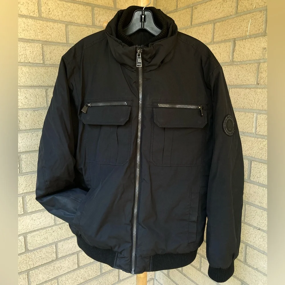 Calvin Klein zipper coat thick