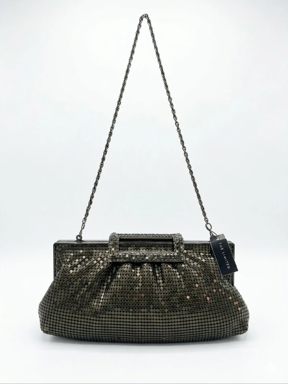 NWT - The Limited - Ladies - Black Metal Mesh - Wristlet