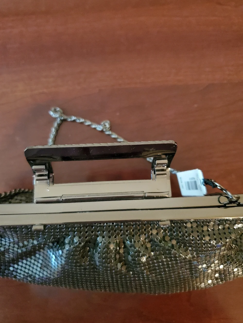 NWT - The Limited - Ladies - Black Metal Mesh - Wristlet