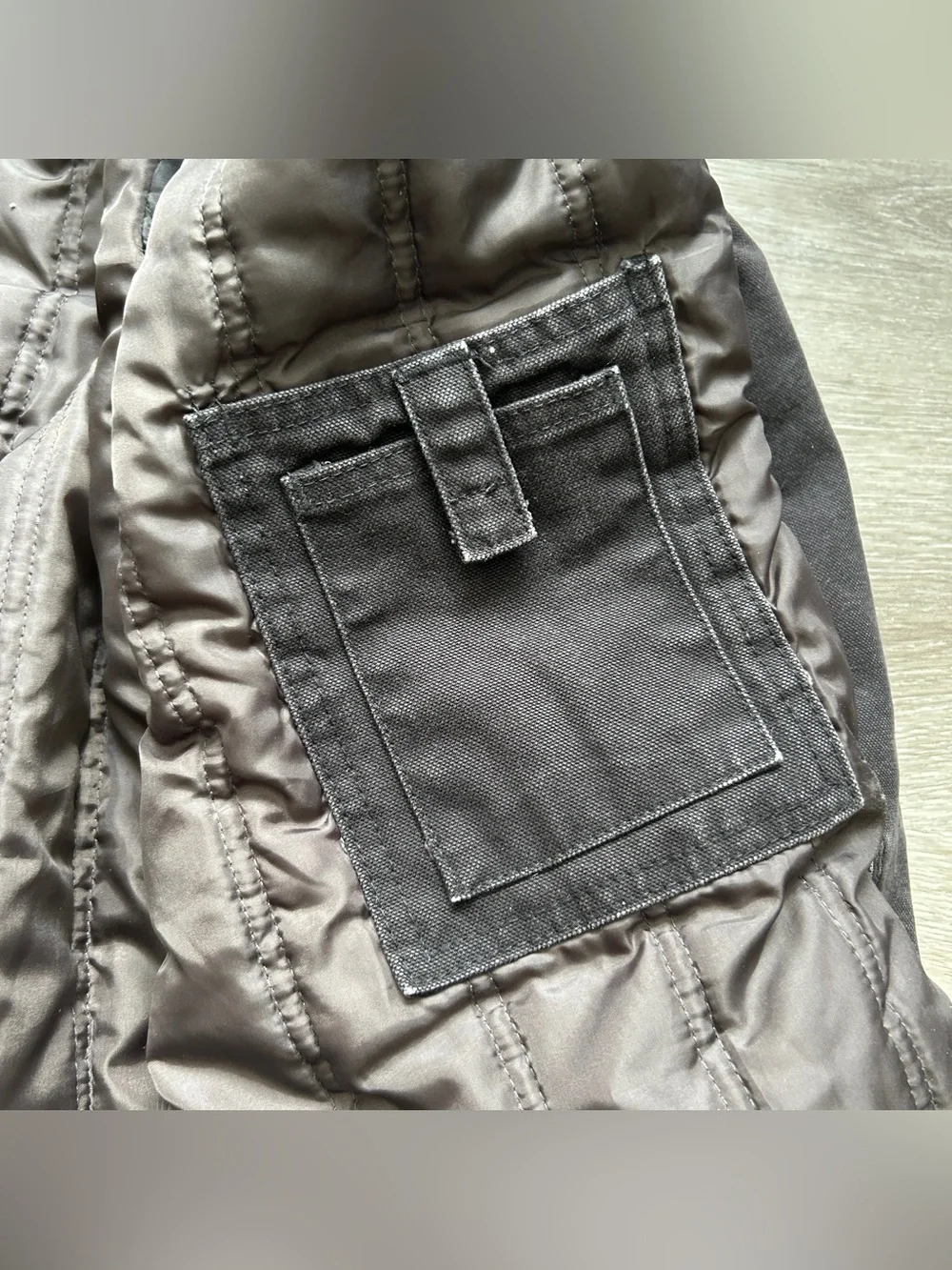 Men’s Ridge Cut Workwear Black Jacket Distressed Size Large