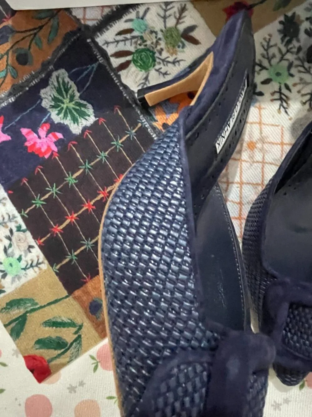Manolo Blahnik brand this backless