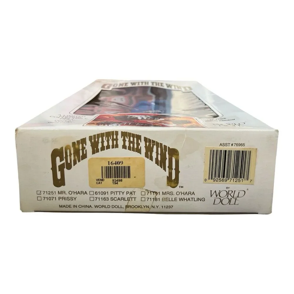 Gone With The Wind 1989 Mr Ohara World Doll Limited Edition Collectible 12