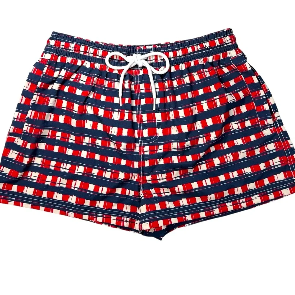 Southern Proper Small Plaid Swim Shorts