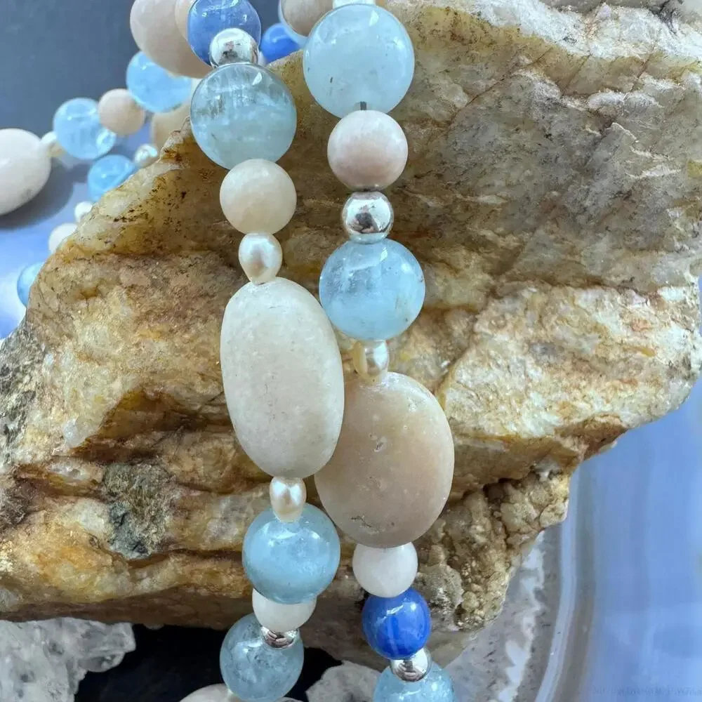 Carolyn Pollack Sterling Silver Beach Tone Multi Gemstone 23