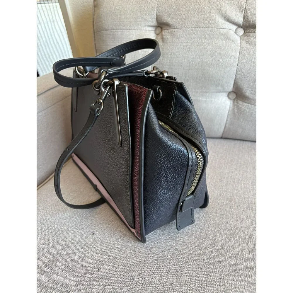 Coach Dreamer 36 Metallic ColorBlock Crossbody Bag/Satchel 38842 MINT
