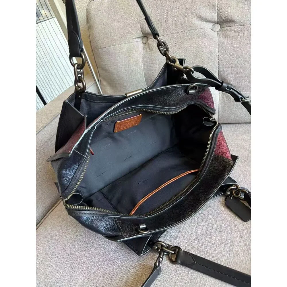 Coach Dreamer 36 Metallic ColorBlock Crossbody Bag/Satchel 38842 MINT