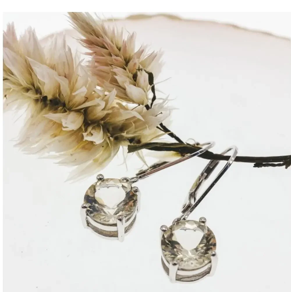 925 Sterling Silver Citrine Earrings