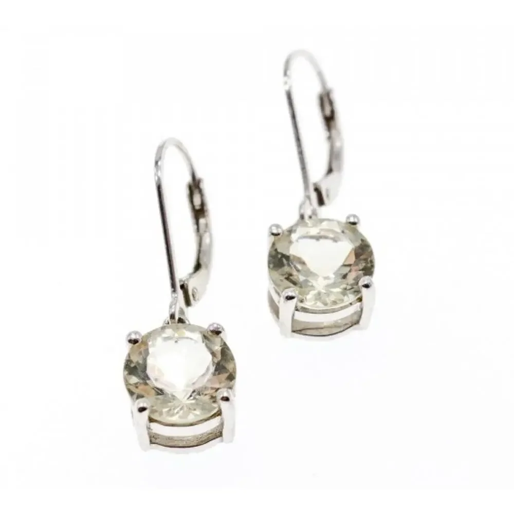 925 Sterling Silver Citrine Earrings