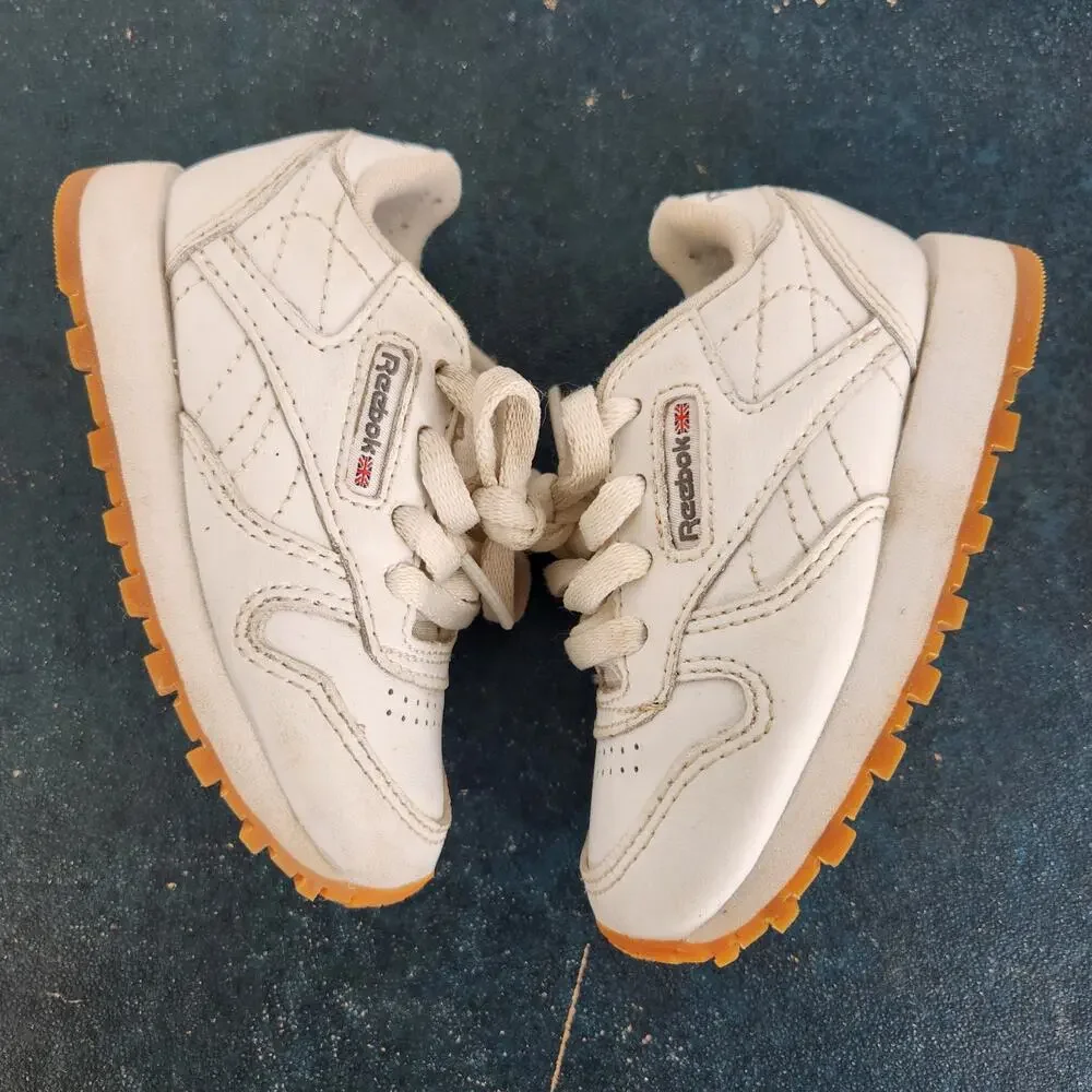 Reebok Classic White Sneaker Toddler Size 5