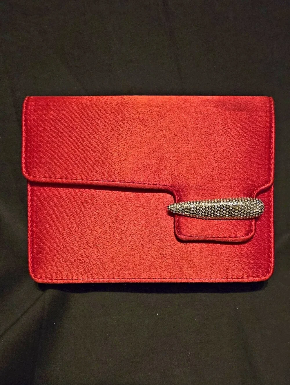 Swarovski red satin