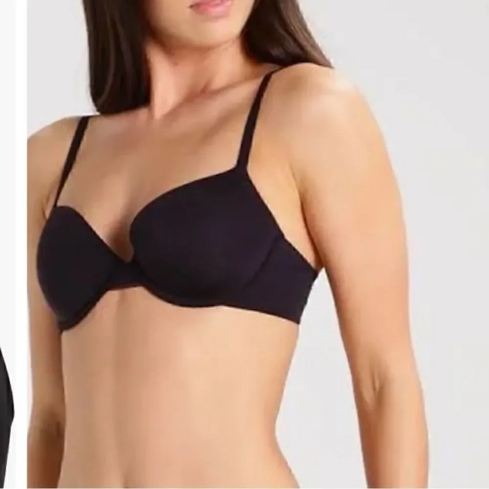 DKNY Litewear Spacer T-Shirt Bra DK4001, size 32A, NWT, Black