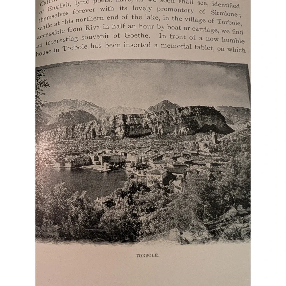 1904 John L Stoddard's Lectures Supp Vol 3 South Tyrol Lake Garda Leather Book