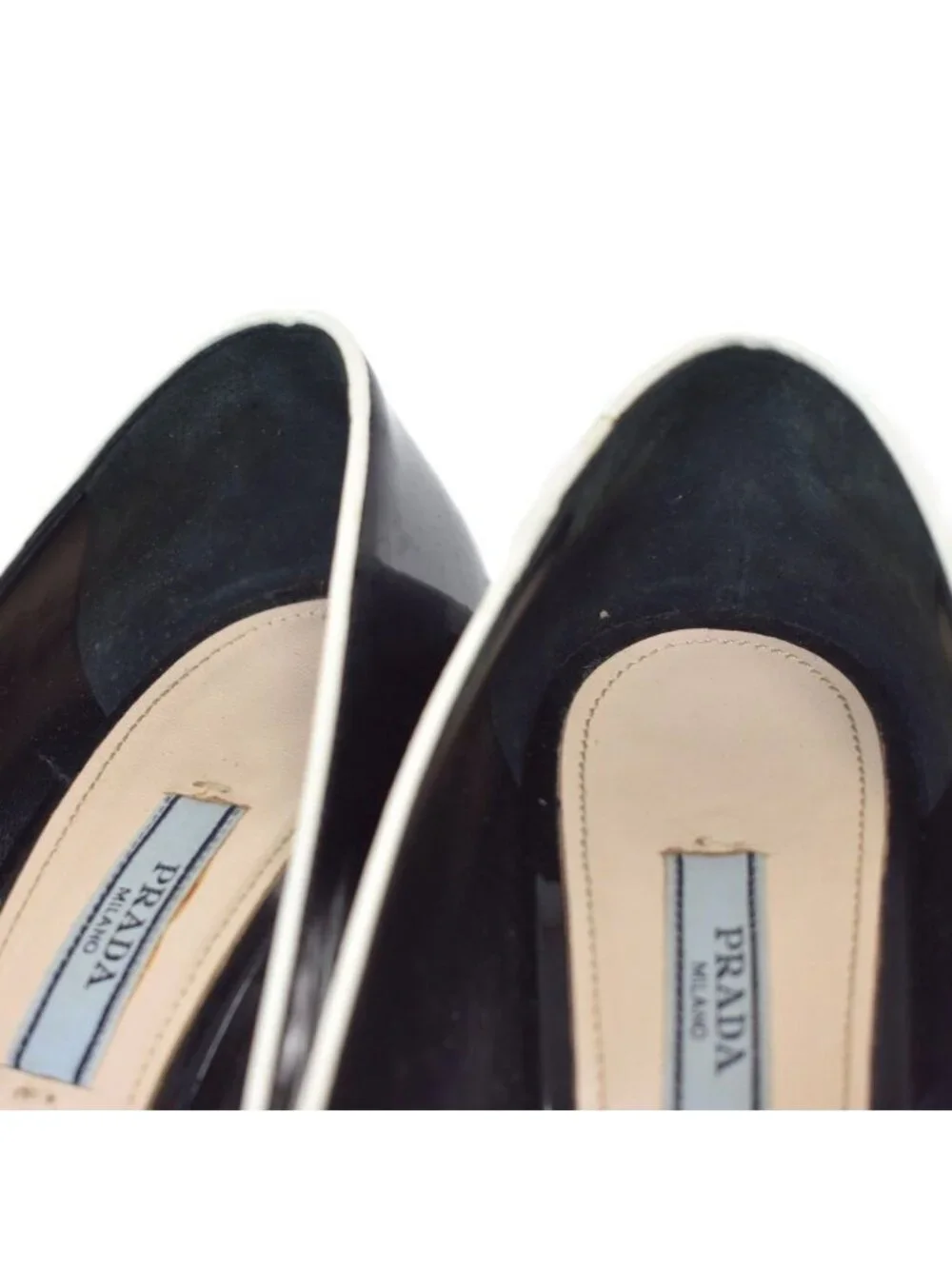 Prada name enamel
