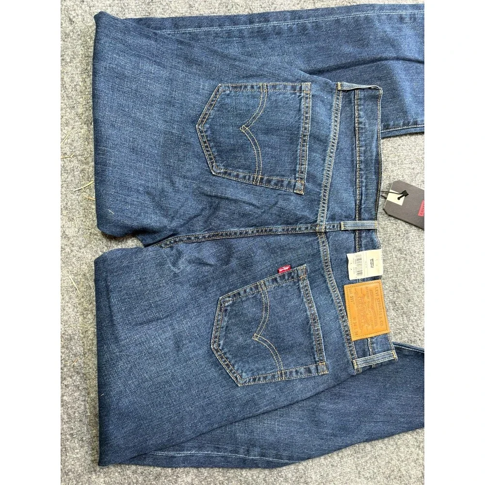 Levis 511 Slim Fit Jeans Mens Size 34 X 34 Blue Dark Wash NEW