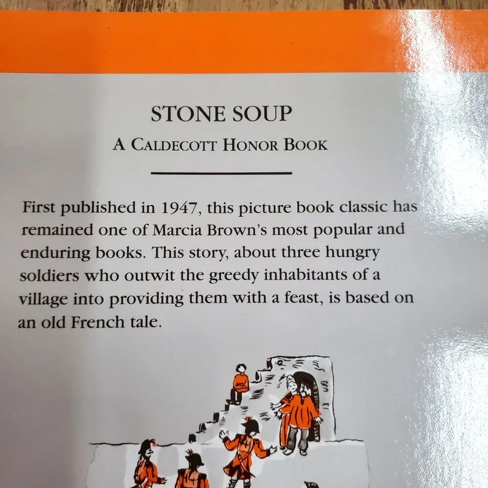 Stone Soup Marcia Brown 1997 Vintage Caldecott Trade Paperback Kids Fiction Book