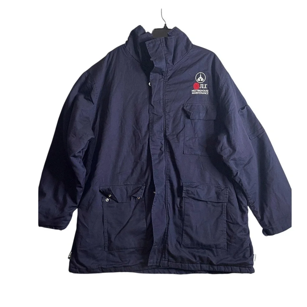 Steelguard Pro FR Parka Mens 3XL Navy Blue Flame Resistant CAT 4 Work Jacket
