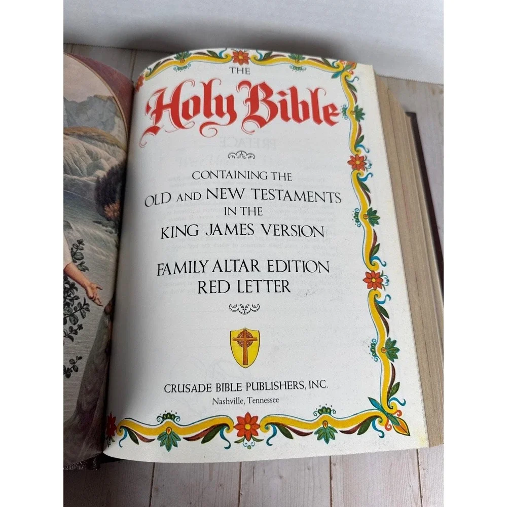 Holy Bible KJV Family Altar Red Letter Edition Crusade Bible Publishers