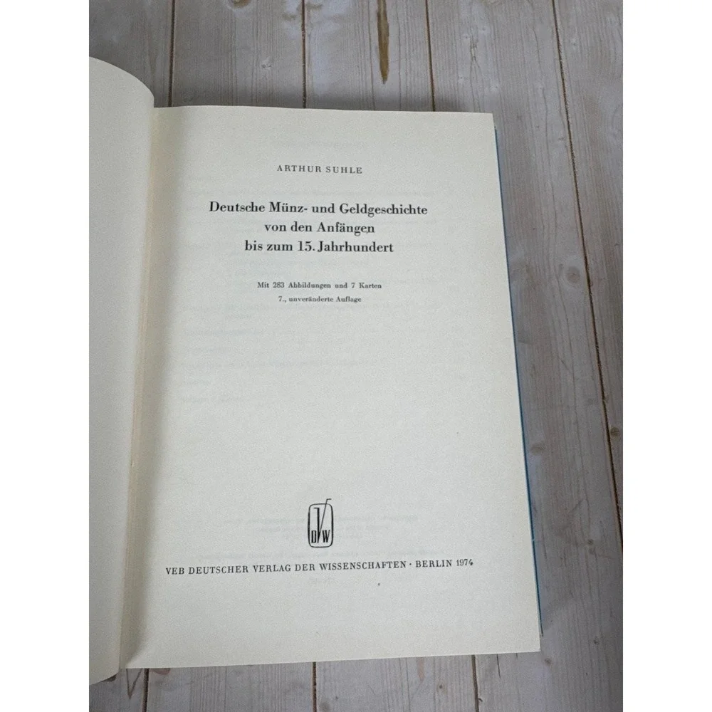 Deutsche Münz- & Geldgeschichte Suhle 1974 German Numismatics Coins Maps