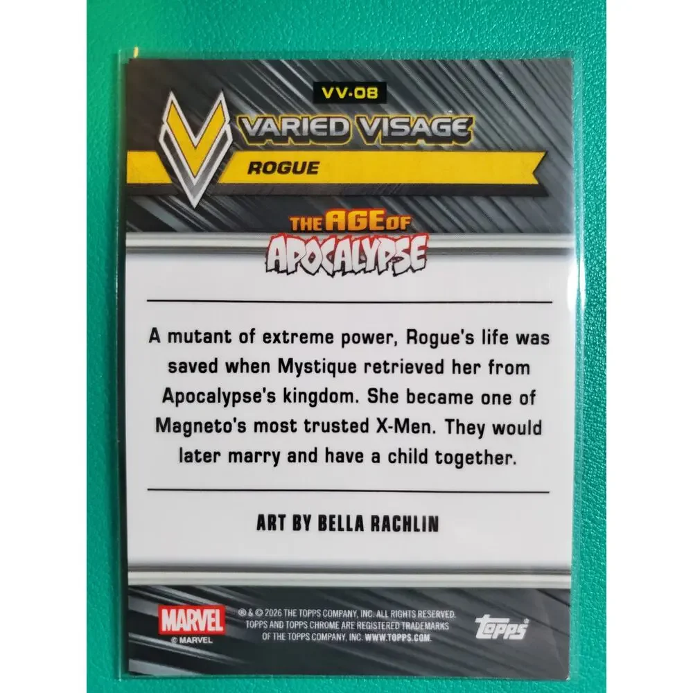 2026 Marvel Chrome #VV-08 Rogue - Varied Visage