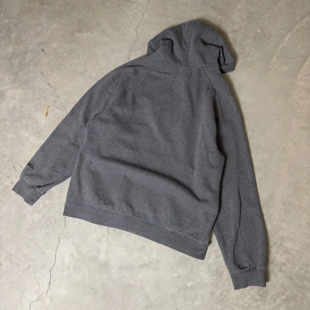 Vintage Nike Hoodie Mens‎ Large Grey Y2K Silver Tag Football Embroidered Logo